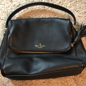 Kate spade black leather bag